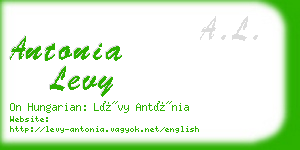 antonia levy business card